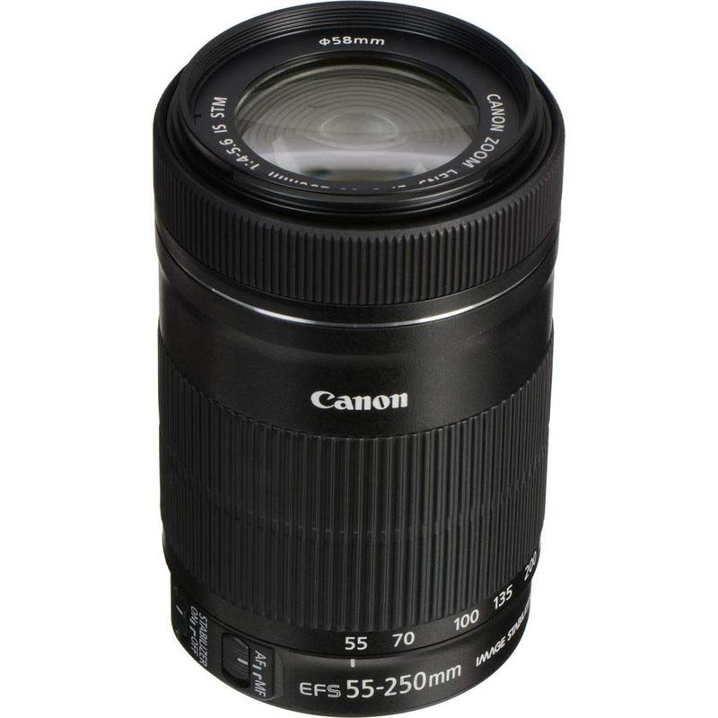 Lente Canon EF-S 55-250mm F4-5.6 é STM com estabilização de imagem